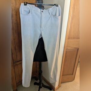 34 HERITAGE "Courage" Mid-Rise Straight Grey Twill Jeans Size 35×32, NWOT!!!